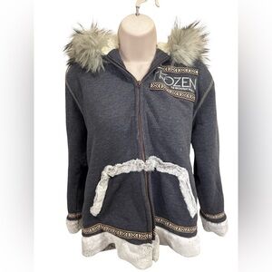 Disney Frozen Kristoff The Broadway Musical Jacket with Faux Fur Size Medium